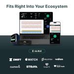 Frontier X2 Smart Heart Rate Monitor Chest Strap, Wireless Heart Health Monitor with Strain, Breathing Rate, and Fitness Tracking with Continuous Heart Rate Monitoring