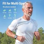 EZON Heart Rate Monitor and Chest Strap, Exercise Heart Rate Monitor, Sports Watch with HRM, Waterproof, Stopwatch, Hourly Chime T007