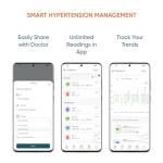 Dario Blood Pressure Monitor for Home Use Gen2 Automatic Machine, LCD Backlit Display, Large Adjustable Arm Cuff (8.75-16.5in) Smart Bluetooth App & Carry Case