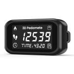 3D Pedometer Step Counter for Walking, Running & Fitness - Accurate Step & Calorie Tracker with LCD Display, Waist Clip & Armband, Rechargeable Battery - Track Daily Activity & Health Data
