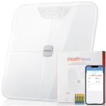 iHealth Nexus Smart Scale for Body Weight Bluetooth, Digital Bathroom Scale Body Fat and Muscle, Body Composition Monitor Health Analyzer for BMI Compatible for iOS & Android Accurate to 0.1lb-White