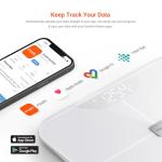 iHealth Nexus Smart Scale for Body Weight Bluetooth, Digital Bathroom Scale Body Fat and Muscle, Body Composition Monitor Health Analyzer for BMI Compatible for iOS & Android Accurate to 0.1lb-White