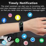 Fitness Tracker with Heart Rate/Blood Oxygen/Sleep Monitor, 20+ Sports Modes Smart Watches for Women/Men, Activity & Step Tracker Smart Watch for Android/iOS Phones (Dark Black)