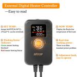 HITOP 1000W Titanium Aquarium Heater with Temp Control