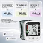 Smart Wrist Blood Pressure Monitor with Bluetooth