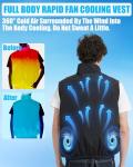 Lvkakmox Cooling Vest with Dual Fans and Battery