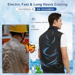 Foiueyga Men's Electric Cooling Vest with Fans