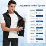 Foiueyga Men's Electric Cooling Vest with Fans