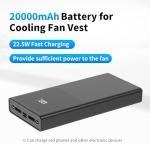 Cooling Vest with Battery and Fans for Summer