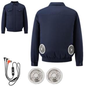 Air-Conditioned Casual Work Jacket - Navy Blue