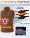 Men's Rechargeable Heated Vest with Battery Pack