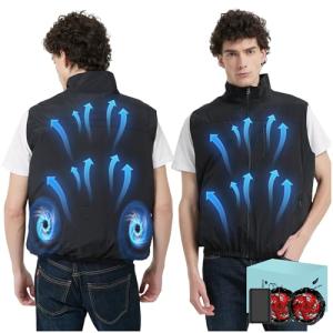 Cooling Fan Vest Jacket with Dual Fans