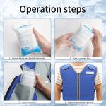 Cooling Vest with 24 Ice Packs for All