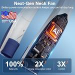 Hionly AI Neck Fan with 6 Speed Settings