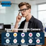 AI Smart Glasses with 4K Camera and Bluetooth