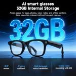 Gezxt AI Smart Glasses with Voice Assistant & Bluetooth