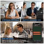 Gezxt AI Smart Glasses with Voice Assistant & Bluetooth