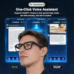 AI Smart Glasses with 4K Camera and Bluetooth