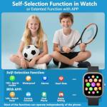 Kids Smart Watch 1.8" Fitness Tracker for Ages 6-15
