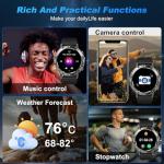 Men's Smart Fitness Watch: Waterproof, Heart Rate Monitor