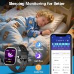 Kids Smart Watch 1.8" Fitness Tracker for Ages 6-15