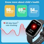 Kids Smart Watch 1.8" Fitness Tracker for Ages 6-15
