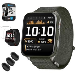 Garmin Venu X1 GPS Smartwatch Bundle with Protectors