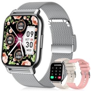 Stylish Smartwatch with Fitness Tracker & AI Control