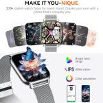 Stylish Smartwatch with Fitness Tracker & AI Control