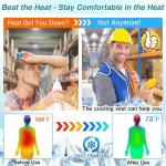 NJDGF Adjustable Cooling Vest with 24 Ice Packs