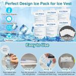 NJDGF Adjustable Cooling Vest with 24 Ice Packs