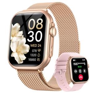 Stylish Smartwatch for Women: Calls, Fitness, Waterproof