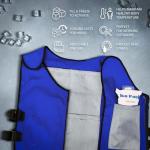 Alphacool Blue Adjustable Cooling Vest with Ice Packs