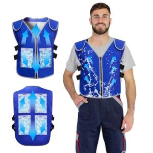 PANGTIKU Adjustable Cooling Vest with 20 Ice Packs
