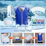 PANGTIKU Adjustable Cooling Vest with 20 Ice Packs