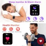 Men's Smart Fitness Watch: Waterproof, Call & Health Tracker
