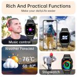 Men's Smart Fitness Watch: Waterproof, Call & Health Tracker