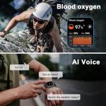 Men's Smart Fitness Watch with Bluetooth and Heart Rate Monitor
