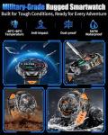 Military Smart Watch for Men, 1.7" HD Screen