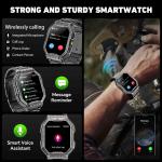 HD Smart Watch with Call, 3ATM Waterproof Fitness Tracker