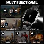 HD Smart Watch with Call, 3ATM Waterproof Fitness Tracker