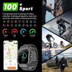 HD Smart Watch with Call, 3ATM Waterproof Fitness Tracker
