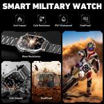 HD Smart Watch with Call, 3ATM Waterproof Fitness Tracker