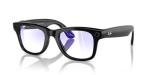 Meta Wayfarer Square Sunglasses in Shiny Black