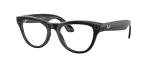 Meta Ray-Ban Smart Glasses - Shiny Black & Blue
