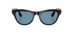 Meta Ray-Ban Smart Glasses - Shiny Black & Blue