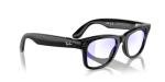Meta Wayfarer Square Sunglasses in Shiny Black