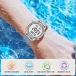 TIMEURE Women's Rose Gold Pedometer Watch