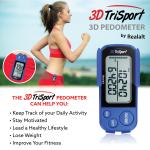 Realalt 3DTriSport 3D Pedometer with Clip and Strap