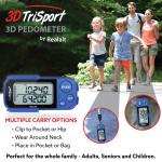 Realalt 3DTriSport 3D Pedometer with Clip and Strap